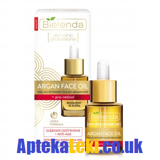 Bielenda - Argan Face Oil - OLEJEK z pro-retinolem przeciw zmarszczkom i oznakom starzenia skóry na NOC, 15 ml.