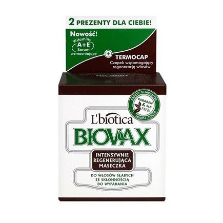 Biovax - MASKA intensywnie regenerująca do włosów słabych ze skłonnościami do wypadania. Opakowanie 500 ml.
