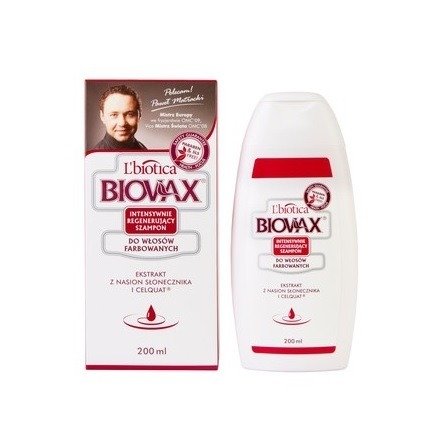 Biovax - SZAMPON do włosów farbowanych. 200 ml.