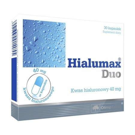 Hialumax Duo - kwas hialuronowy 40 mg, 30 kapsułek.(Olimp)
