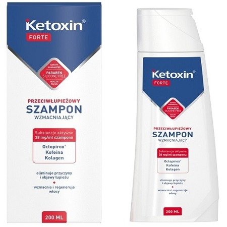 Ketoxin Forte - Wzmacniający SZAMPON przeciwłupieżowy,200 ml.