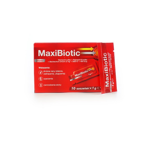 Maxibiotic - MAŚĆ antybiotykowa, 1 saszetka 1 g.