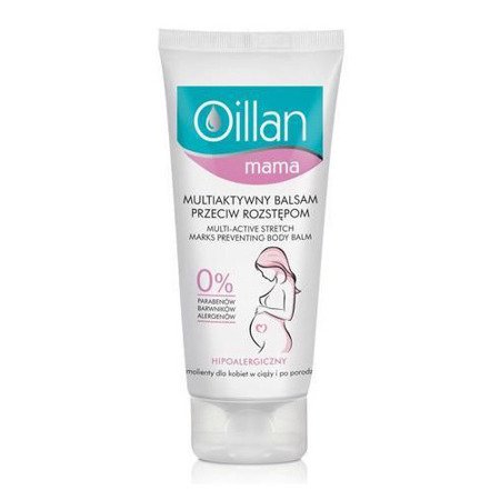Oillan - Mama - BALSAM przeciw rozstępom dla kobiet w ciąży i po porodzie, 200 ml.